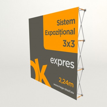 Perete expozitional 3x3 | expres
