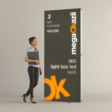 SEG Light Box LED - Textil - 100 x 230 cm