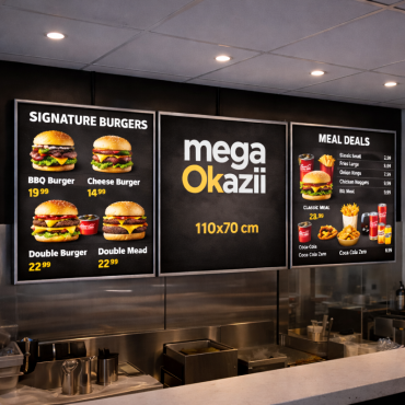 Casetă Ultraslim Menu Board...